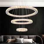 Crystal LED Pendant Chandelier, Modern Nordic Ceiling Lamp for Living and Dining Room