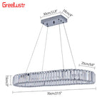 Luxury Crystal LED Pendant Chandelier for Home Lighting & Decor