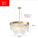 Glass Copper LED Pendant Light: Luxury Nordic Design for Home Decor