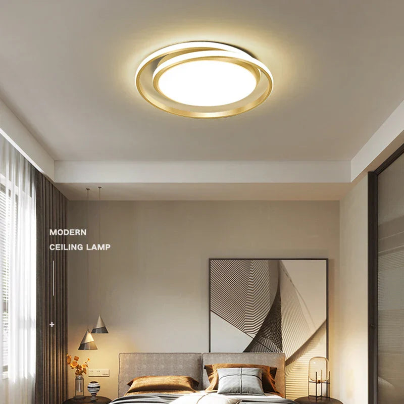 Modern Round Acrylic Chandelier Ceiling Lamp for Stylish Living Room Decor