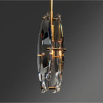 Crystal Glass Pendant Lamp Luxe Chandelier for Bedroom Restaurant Kitchen Home