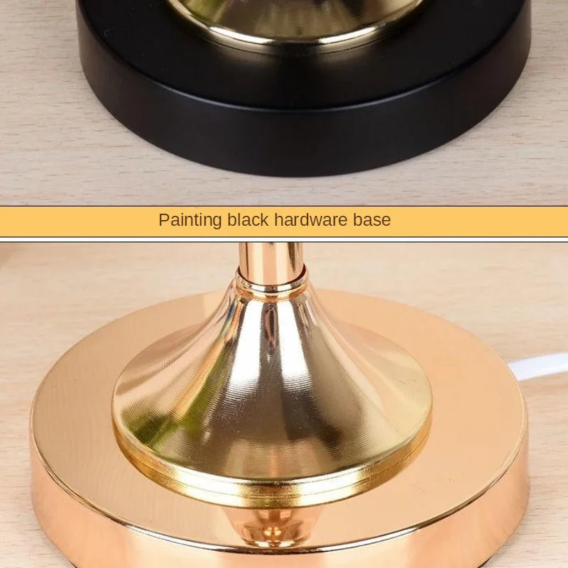Crystal Desk Lamp USB Charging Night Light for Living Room Bedroom Decor