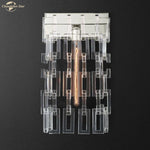 Crystal Wall Sconce Lamp: Modern Art Deco Square Design for Home Interior