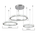 Crystal LED Chandeliers: Modern Pendant Light for Living Room.