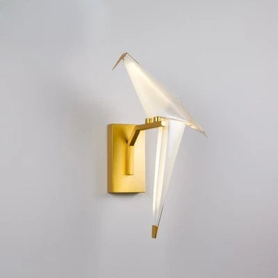 Love Bird Chandelier Lighting - White Gold Designer Lustre for Dining Room