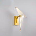 Love Bird Chandelier Lighting - White Gold Designer Lustre for Dining Room