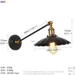Vintage Industrial Wall Light Sconce LED Retro Bedroom Stair Loft Up Down Lamp