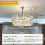 Crystal Chandelier: Elegant Lighting for Home, Living Room, Bedroom, Kitchen