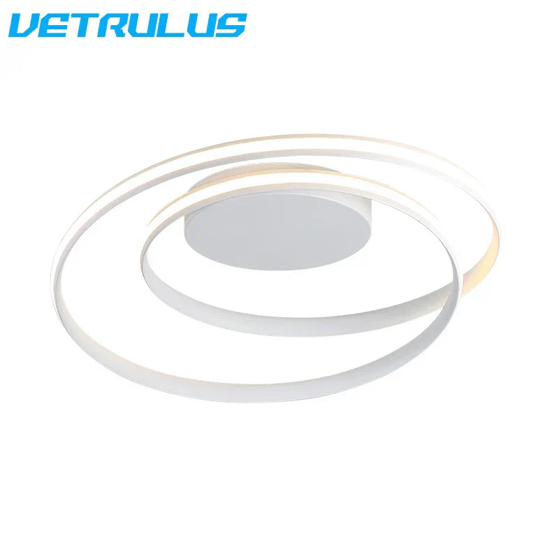 Spiral Acrylic LED Chandelier Ceiling Light by for Living Room Dining Hallway