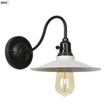 Vintage Industrial Wall Lamp Sconce LED - White Antique Loft Stair Bedroom