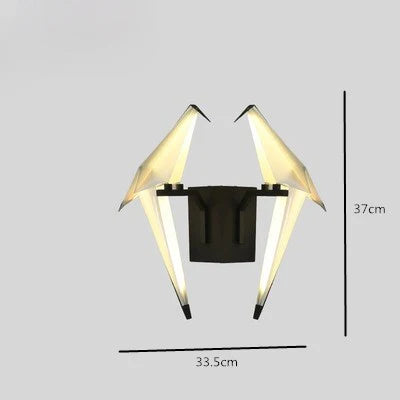 Love Bird Chandelier Lighting - White Gold Designer Lustre for Dining Room