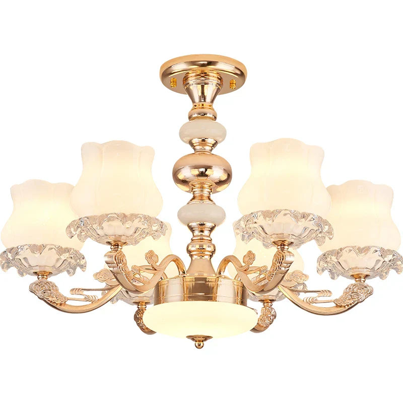 Luxury Duplex Building Chandelier Elegant Villa Pendant Light Modern Living Room Bedroom Lighting