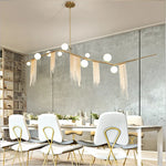 Gold Bubble Chandelier G9 LED Tassel Kitchen Island Lighting