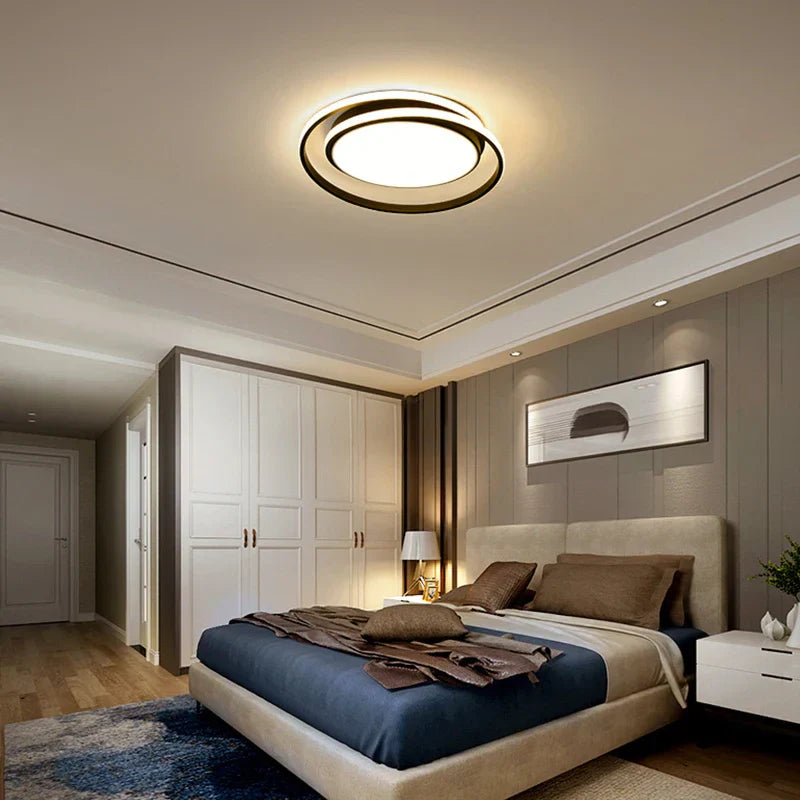 Modern Round Acrylic Chandelier Ceiling Lamp for Stylish Living Room Decor