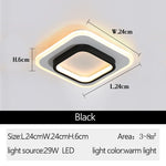 Round Square LED Ceiling Light - Small Indoor Night Light