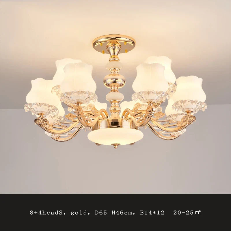 Luxury Duplex Building Chandelier Elegant Villa Pendant Light Modern Living Room Bedroom Lighting