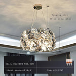 Crystal Wrought Iron Chandelier: Creative Dining & Living Room Suspension Light