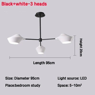 Modern Nordic Chandeliers: Simple Lighting Fixture for Living Room, Dining Room, Restaurant, Hall