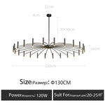 Modern Metal LED Ceiling Chandelier for Bedroom Home Decor Lighting
