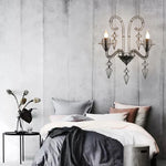 Iron Baroque E14 LED Chandelier Suspension Lighting for Foyer