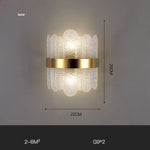 Gold Black LED Wall Sconce Light for Bedroom Corridor