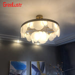 Glass Copper LED Pendant Light: Luxury Nordic Design for Home Decor