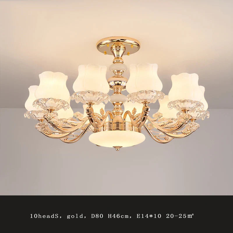 Luxury Duplex Building Chandelier Elegant Villa Pendant Light Modern Living Room Bedroom Lighting