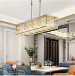 Crystal Rectangle Luxury Chandelier for Elegant Home Décor