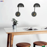 Vintage Industrial Wall Light Swing Arm LED Bedroom Cafe Stair Black