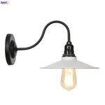 Vintage Industrial Wall Lamp Sconce LED - White Antique Loft Stair Bedroom
