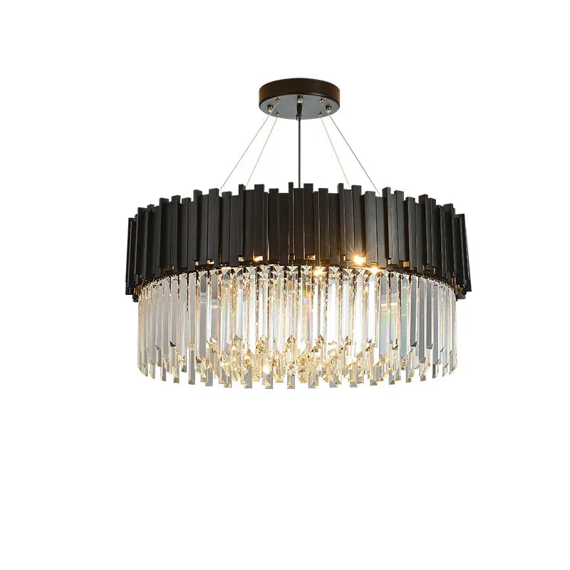 Crystal Oval LED Chandelier Lighting for Dinning Room