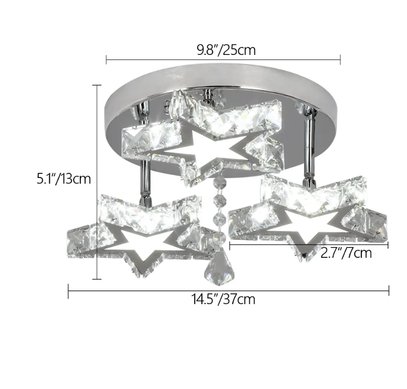Crystal Nordic LED Ceiling Chandelier for Modern Indoor Lighting