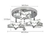 Crystal Nordic LED Ceiling Chandelier for Modern Indoor Lighting