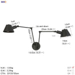 Vintage Industrial 2-Head Wall Lamp
