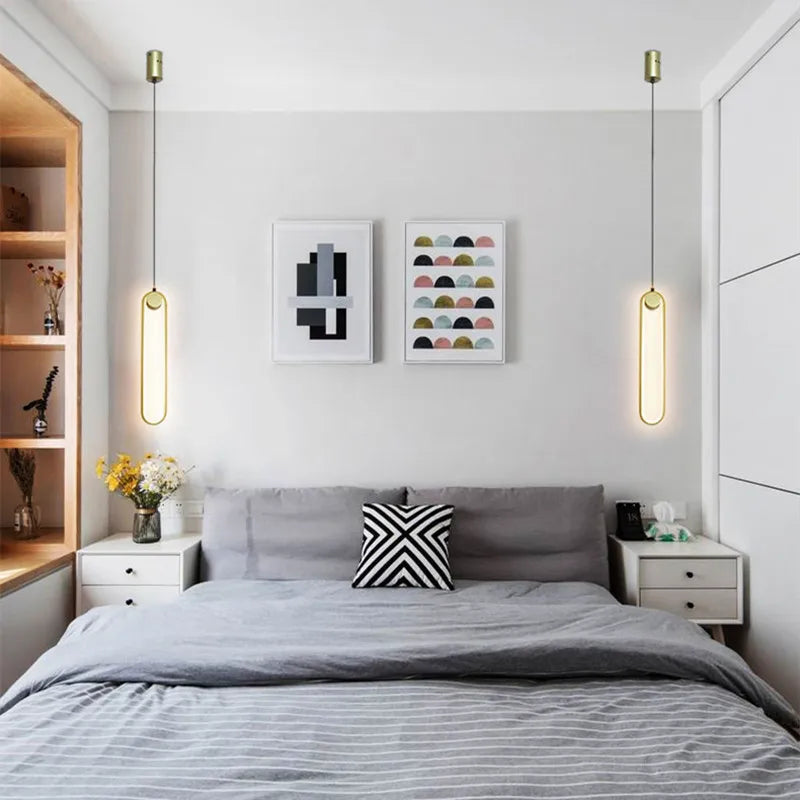 Modern Gold Black Pendant Lamps for Dining Room, Bedroom, Chandelier Lighting