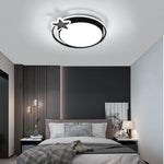 Modern Black LED Ceiling Lamps for Living Room Bedroom Chandelier Fixtures