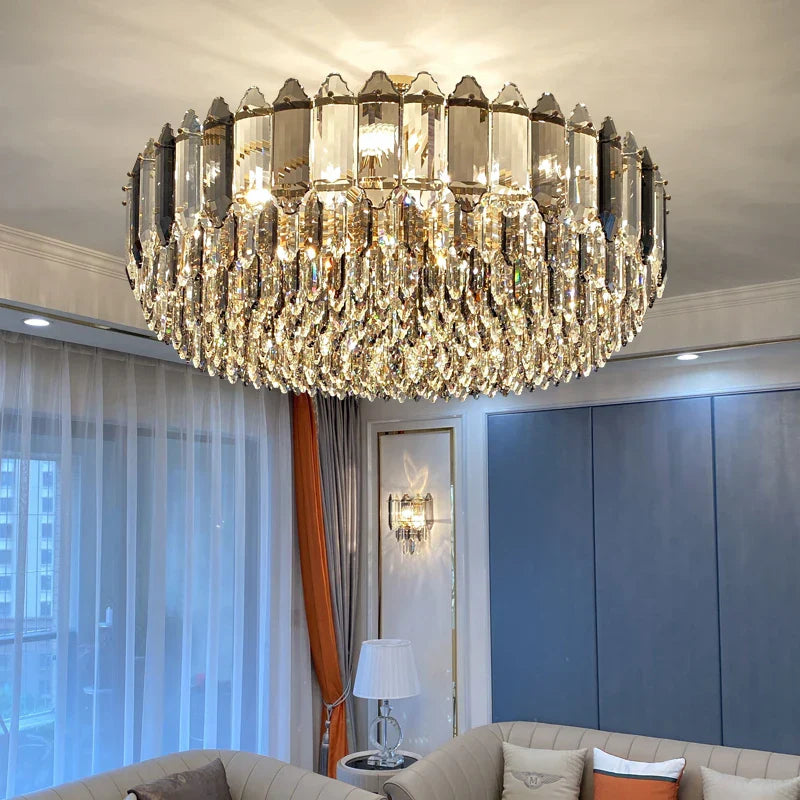 Crystal Chandelier: Post Modern Luxury Living Room Light