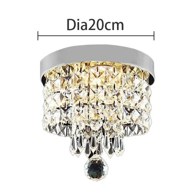 Crystal Chandelier Ceiling Lamp - Entrance Kitchen Chandeliers Fixtures Home Decor