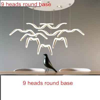 Seagull LED Pendant Light Modern Ceiling Lamp Nordic Chandelier Lumina