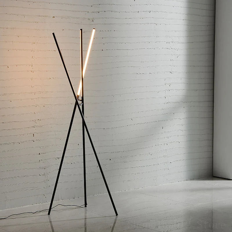 Trident Floor Lamp: Modern Designer Decor Standing Lamp for Living Room & Bedroom