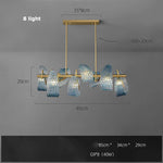 Copper Glass Blue Beauty Designer Wall Sconce LED Wall Light
