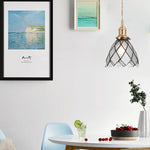 Nordic Glass LED Pendant Lamp for Cafe Bedroom Restaurant, Japanese Style