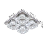 Afralia Smart LED Chandelier Modern Ceiling Lamp Remote Control for Living Dining Room