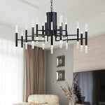 Modern Tube G4 Chandelier Pendant Light Fixture for Artistic Room Decor