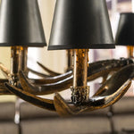 Retro Antlers LED Chandelier Table Dining Room Kitchen Interior Lighting Fixture