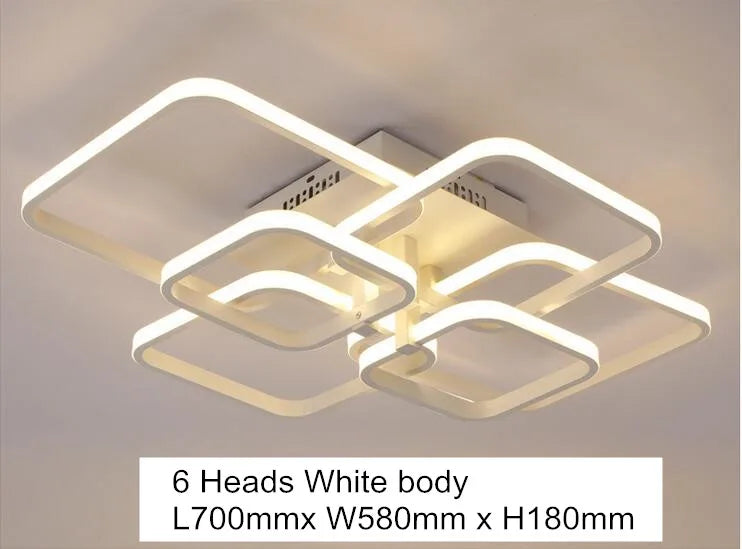 Acrylic Ceiling Lights Modern Chandelier LED Lamps Dining Living Room Bedroom Decor