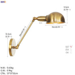 Long Arm Black Wall Light Retro Industrial Vintage LED Wall Lamp