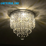Diamond Crystal LED Ceiling Chandelier Pendant Light for Elegant Living Spaces