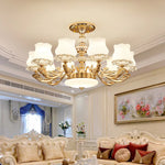 Luxury Duplex Building Chandelier Elegant Villa Pendant Light Modern Living Room Bedroom Lighting