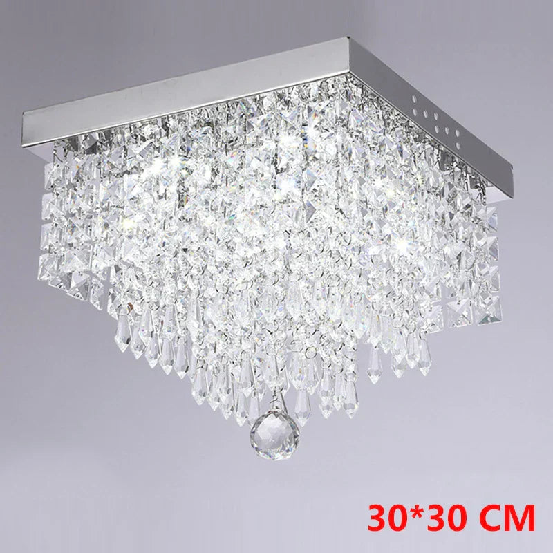 Crystal Chandelier Ceiling Lamp - Entrance Kitchen Chandeliers Fixtures Home Decor